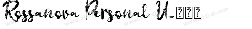 Rossanova Personal U字体转换